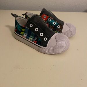 Gymboree Toddler Slip On Sneaker Shoes Size 7 With Fun Print